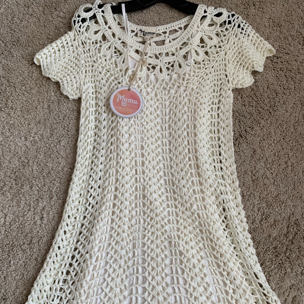 Show Me Your MuMu Crochet The Day Away  Dress